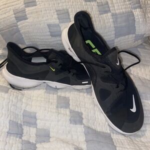 Nike Free RN 5.0 Running Shoes Men's Black White Volt AQ1289-003 Size‎ 7.5